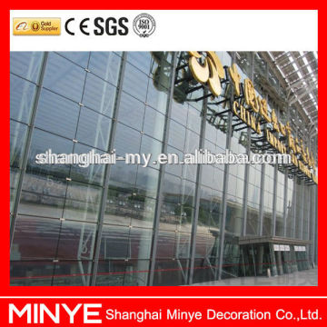 Aluminum curtain wall panel/cheap curtain wall/curved glass for curtain wall