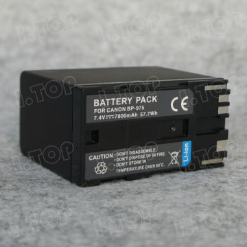 For Canon BP-975 Camcorder Battery 7800mAh with Power Level Meter