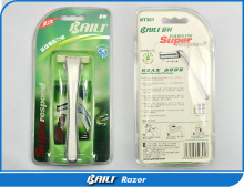 safety 2 blade razor for man with 2 refills razor blade