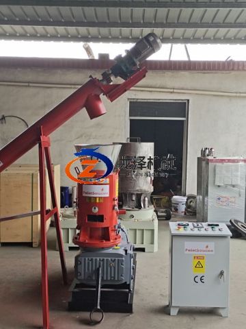 30kw SKJ350 flat die pellet machine