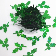 Glitter Shape Decorations: Stock Christmas Mistletoe, Santa, and Snowman Designs