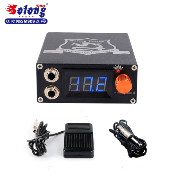 Solong tattoo mini power supply LCD display digital tattoo power supply