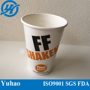 PE Coated Food Grade Paper Disposable Milk Shake Cups