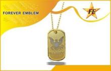 Military Metal Personalised Dog Tags With Stamped Diamond /