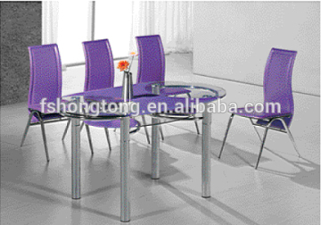 Oval 4 person dining table and chairs