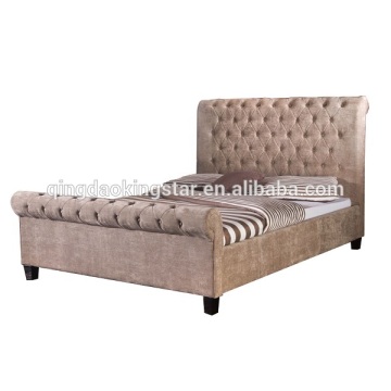 uphostered sleigh bed