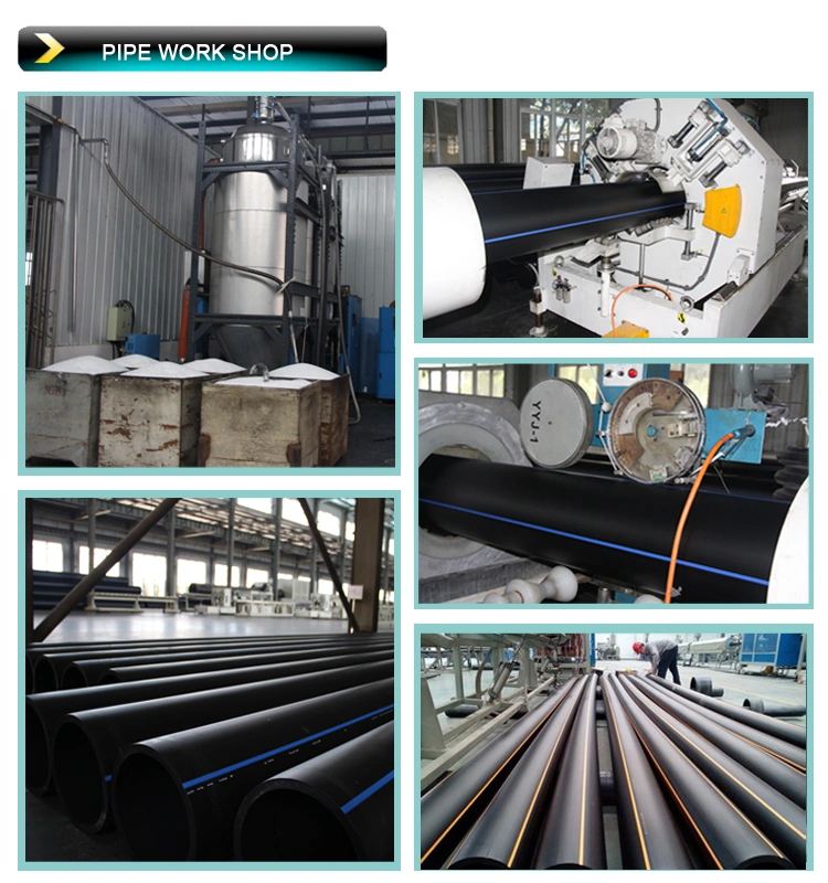 20mm 25mm 32mm 40mm 50mm 63mm 75mm 90mm 110mm 125mm 140mm 160mm HDPE Pipe with Flange and All Accessories