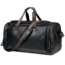 Men's PU Leather Oversized Travel Backpack for Business Trips