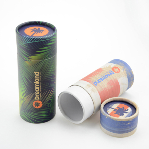 Custom Paper Tube Teförpackning Presentcylinderlåda