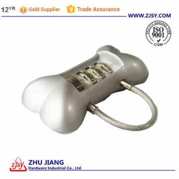 Cheap padlock, Cute Combination Padlock in Bone Shape