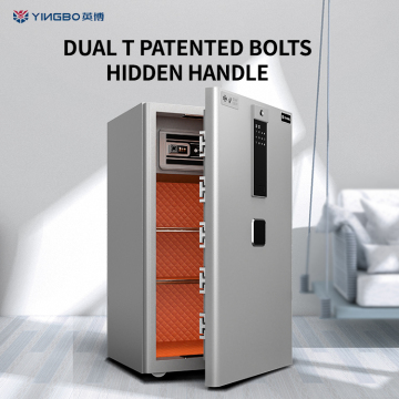 Fingerprint touch keypad hidden handle refrigerator safe box