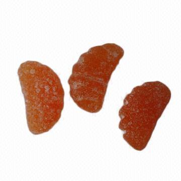Orange soft sweet candies