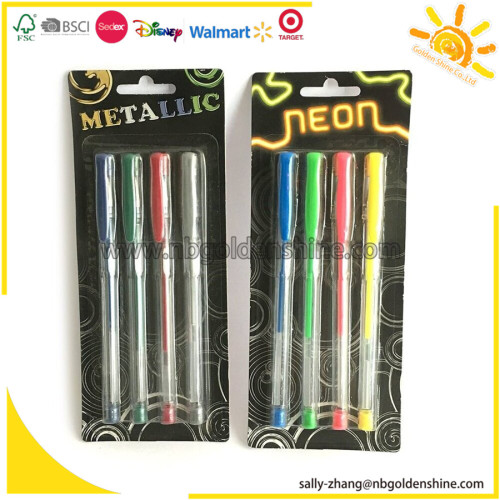 Stylos métalliques en blister Card