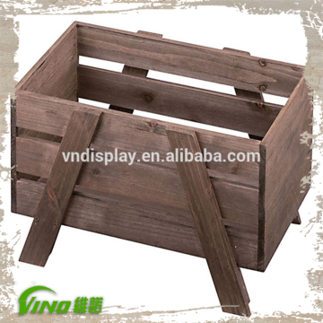 Solid Wooden Storage Box , Wooden Crate Box , Storage Crate