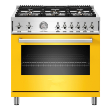 36 inch All Gas Range 6 Brass Burners