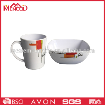 Modern kitchen use reusable plastic dinnerware unbreakable dinnerware