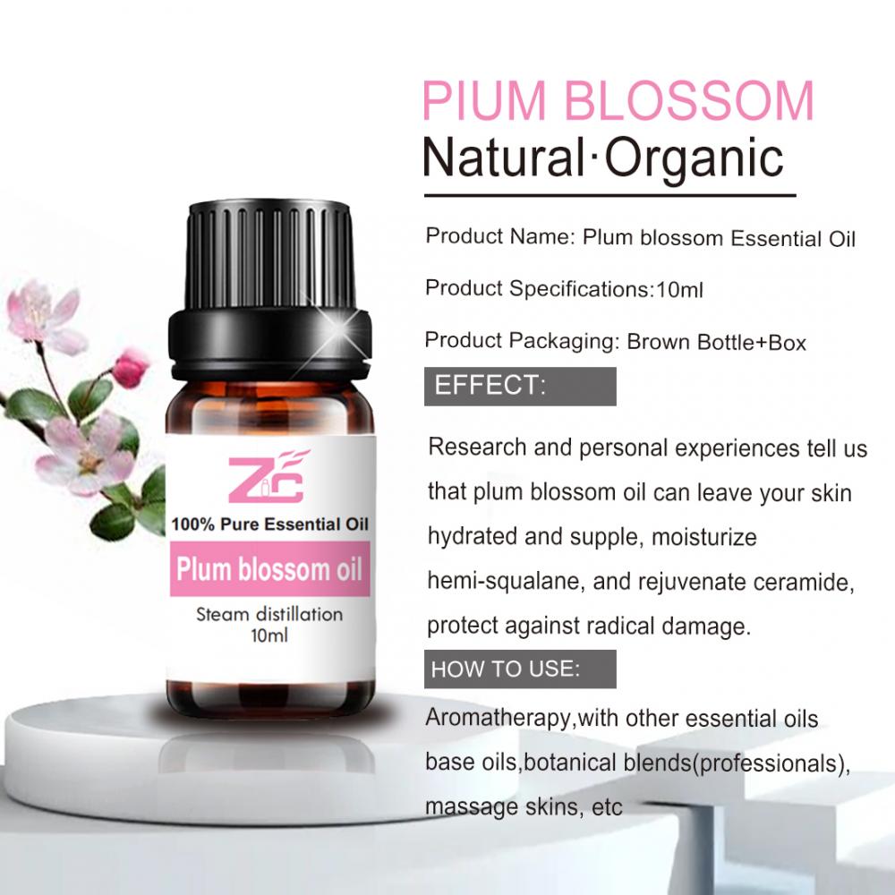 Plum Blossoms Oil essencial para cabelos do rosto do corpo