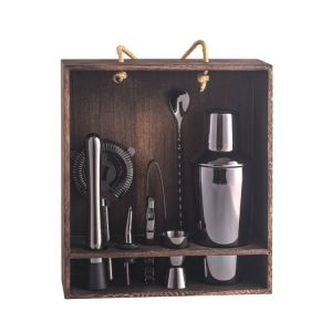 Strumenti per barre di barre professionali in acciaio inossidabile shaker barretti da cocktail kit barista con tutti gli accessori da bar