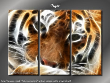 4 Panel Canvas Prints Tiger,Mordern Canvas Printing Cheap