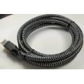 Gold Nylon Braided Cat8 Internet Lan Patch Cable