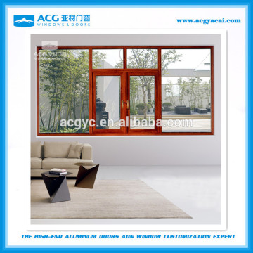 Professional Scratch resistant wooden transfer aluminum window