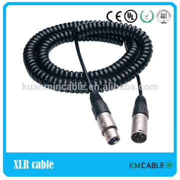 Coiled Spiral cable audio jack spiral cable