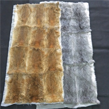 China factory wholesale Genuine Rabbit Fur Pelt Real Fur Blanket