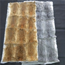 China factory wholesale Genuine Rabbit Fur Pelt Real Fur Blanket