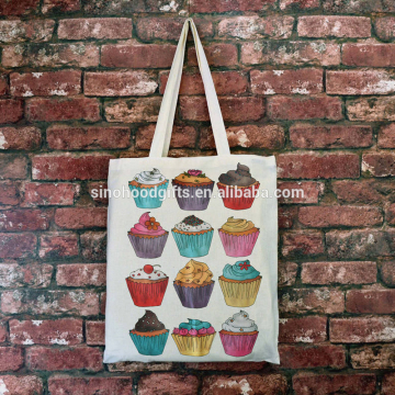 Wholesale canvas recycled big custom canvas shopping hand bag