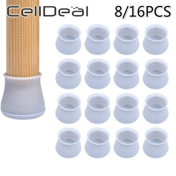 8/16pc Table Chair Leg Silicone Cap Pad Furniture Table Feet Cover Floor Protector Non-slip Table Chair Mat Caps Foot Protection