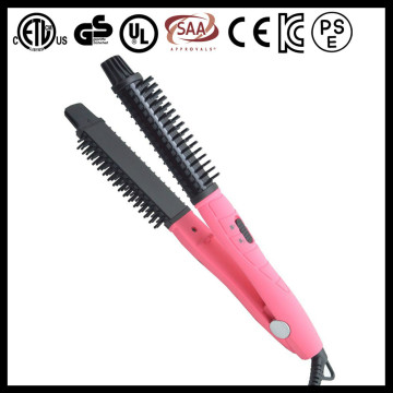 3 in one private label ceramic flat iron comb electric straightening combs