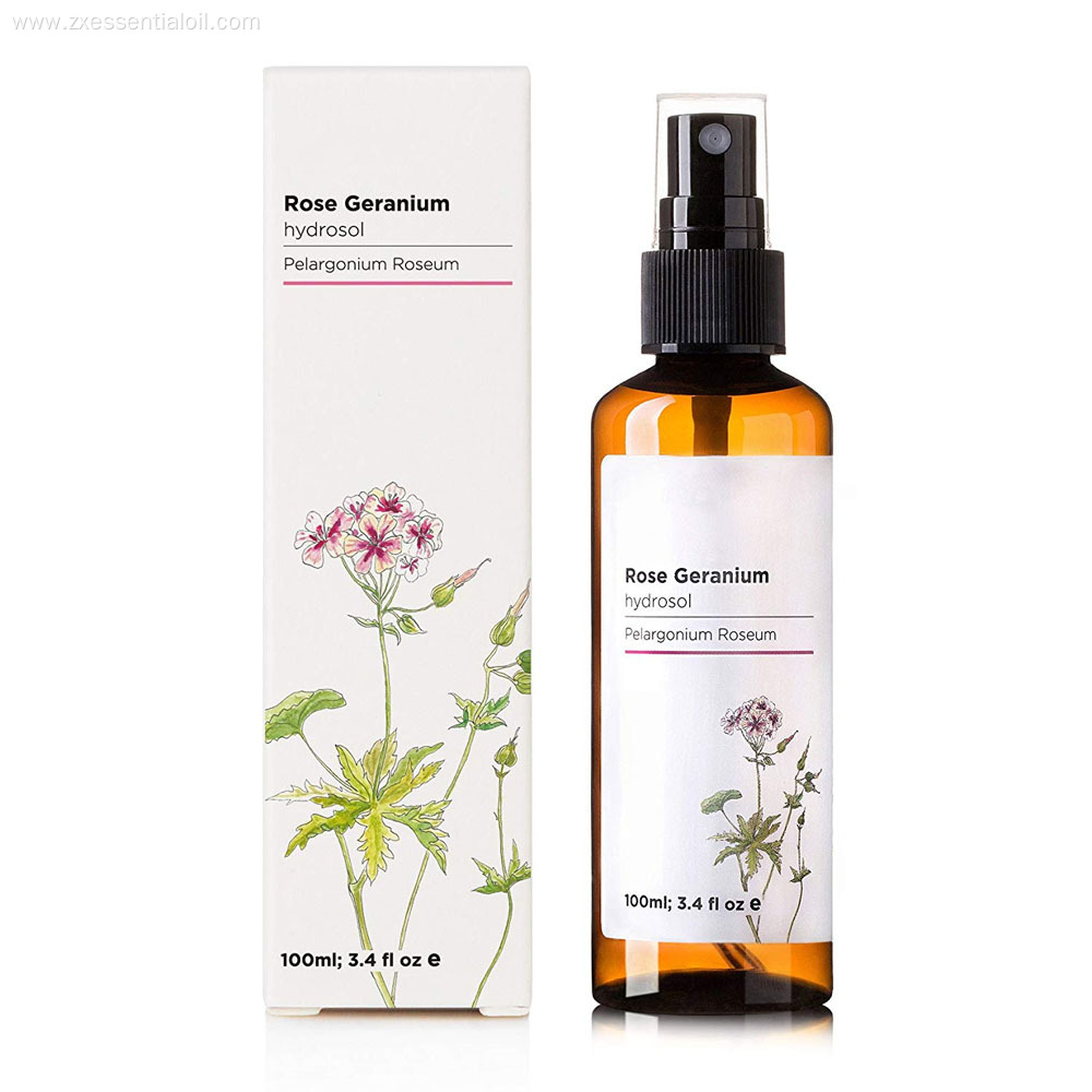 Rose geranium hydrosol water 100% pure for skin