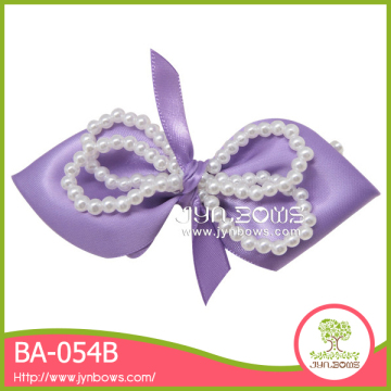 Purple butterfly BA-054B beaded hair band