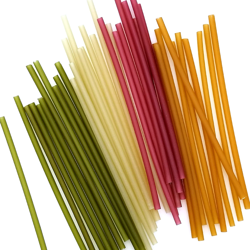 Biodegradable Edible Colorful Rice Drinking Straw