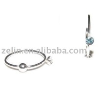 Noble diamond Nose ring body piercing jewelry