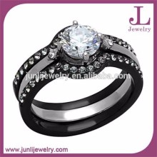Women Ring Set And Men Matching Ring Cubic Zirconia Engagement Titanium Ring Jewelry Fashion Rings