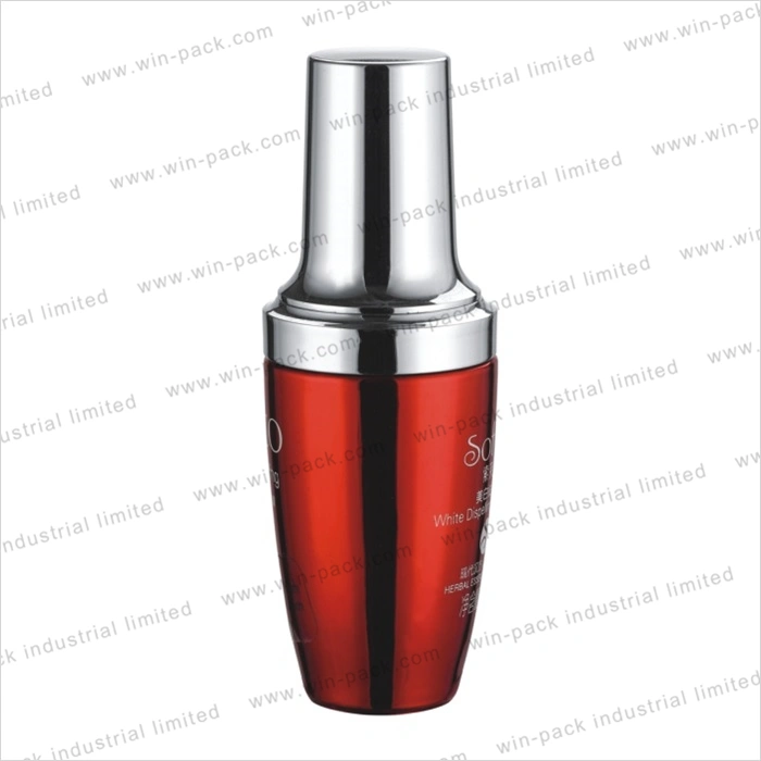 Red Luxury Glass Cosmetic Foundation Bottles 30ml Wholesale Packaging Winpack