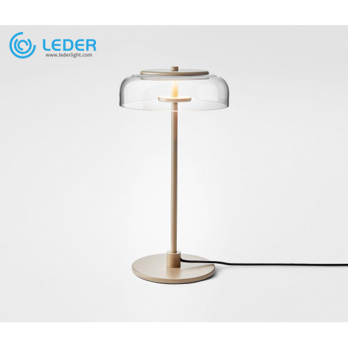 LEDER โคมไฟตั้งโต๊ะข้างเตียงใส