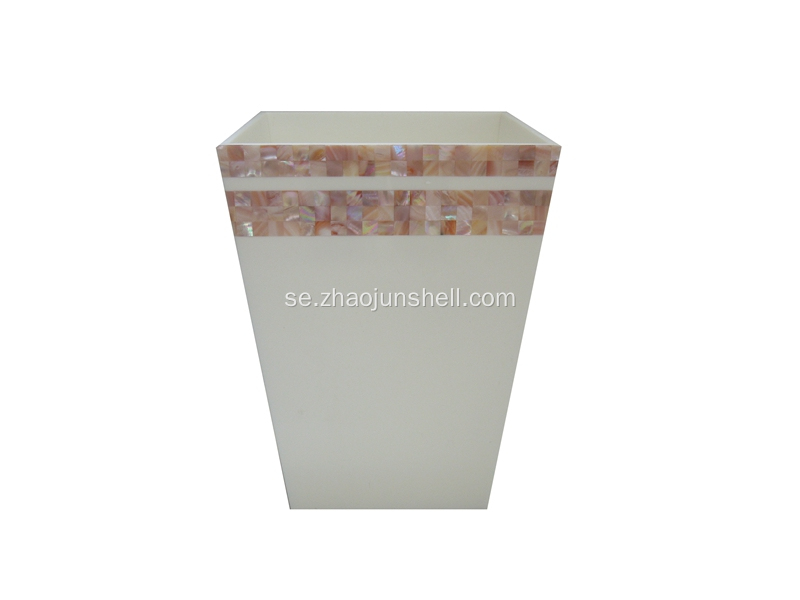 Shell Mosaic Amenity Set med American Pink Shell