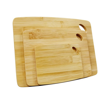 Natural Organic Bamboo Cutting Boards Set of 3: Premium Kitchen Chopping Boards