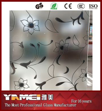 Various Clear Acid Etched Glass