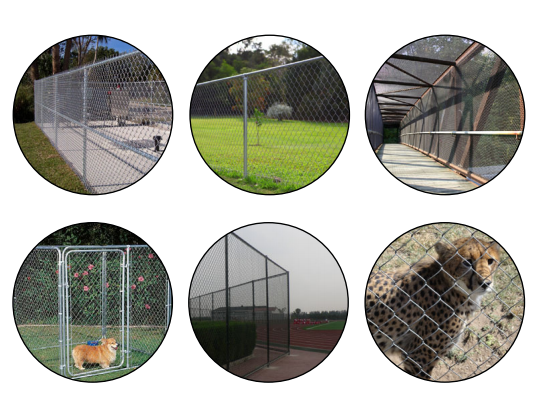 UV protection PVC Chain Link Mesh Fence for School Sports