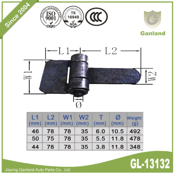 Weld On T Strap Hinge Heavy Duty Laminated