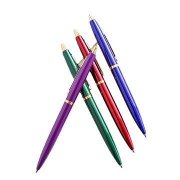 Luxury Business Logo Metal Ballpoint Pen Set with Click Feature
