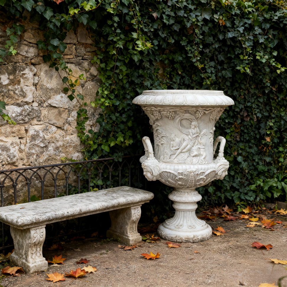 Carved Planter for Patio Garden Carved Planter for Patio Garden