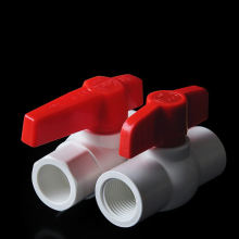 Red Long Handle Internal Thread Ball Valve