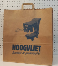 paper shopping bags with flat handle
