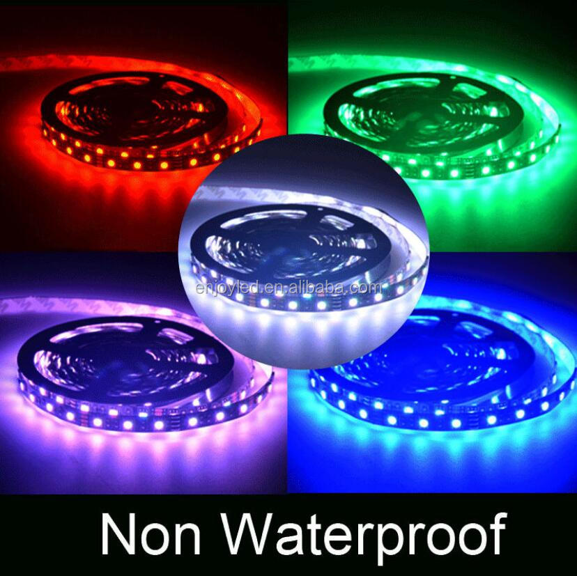 Manufacturers 12V5050 lights with black PCB IP20 IP65 waterproof 60 lights colorful RGB color single color changing LED light