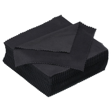 Black Microfiber Eyewear Cleaning Cloths for Glasses