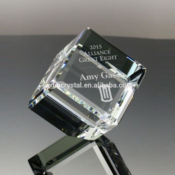 Crystal cube 3d laser engraved crystal art&craft